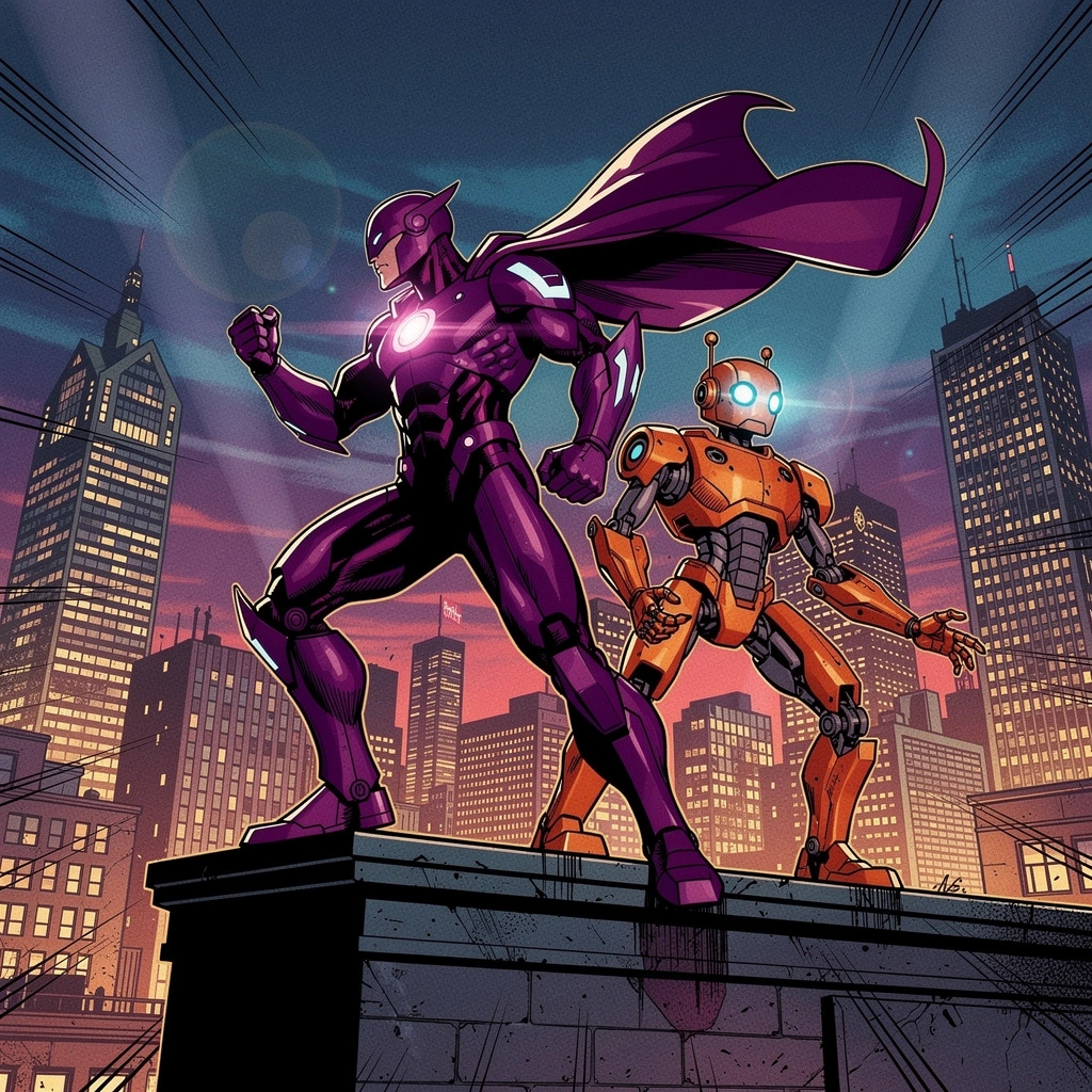 Hero & Sidekick by Flux 2 Max