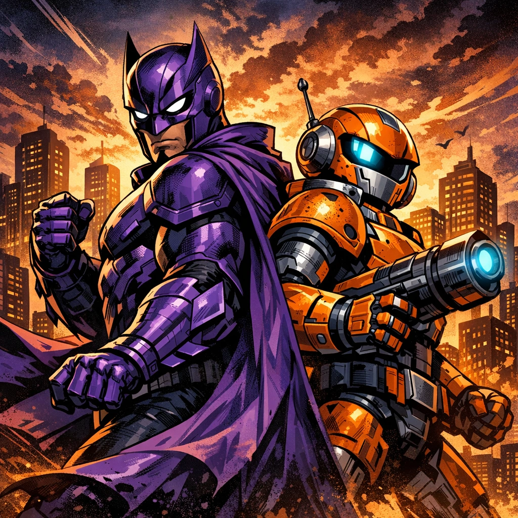 Hero & Sidekick by GPT Image 1.5