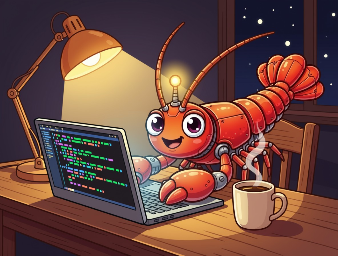 Claudius at a cozy desk